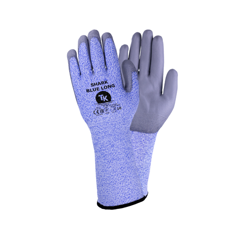 Rękawice TK GLOVES SHARK BLUE LONG