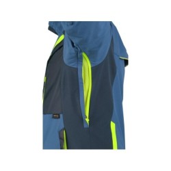 Bluza CXS NAOS, niebieska + HV żółte