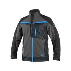 Bluza CXS NAOS, szaro-czarna + HV niebieskie