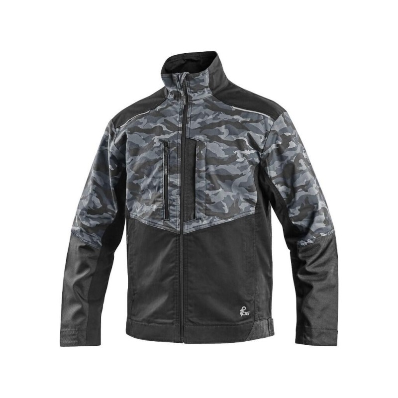 Bluza CXS SOLIS FLEX, kamuflaż-czarna