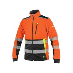 Kurtka CXS BENSON softshell, pomarańczowo-czarna
