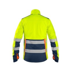 Kurtka CXS BENSON softshell, żółto-niebieska