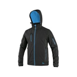 Kurtka CXS DURHAM softshell, czarno-niebieska