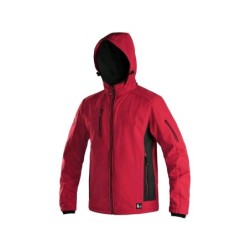Kurtka CXS DURHAM softshell, czerwono-czarna