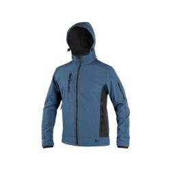 Kurtka CXS DURHAM softshell, niebiesko-czarna