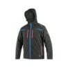 Kurtka CXS NORFOLK softshell ocieplany, czarna + HV niebiesko-czerwone