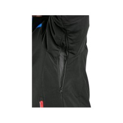 Kurtka CXS NORFOLK softshell ocieplany, czarna + HV niebiesko-czerwone