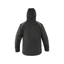 Kurtka CXS NORFOLK softshell ocieplany, czarny + HV żółto-pomarańczowe