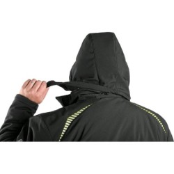 Kurtka CXS NORFOLK softshell ocieplany, czarny + HV żółto-pomarańczowe