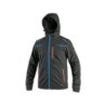 Kurtka CXS NORFOLK softshell, czarna + HV niebiesko-czerwone