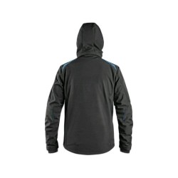 Kurtka CXS NORFOLK softshell, czarna + HV niebiesko-czerwone