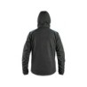 Kurtka CXS NORFOLK softshell, czarna + HV niebiesko-czerwone