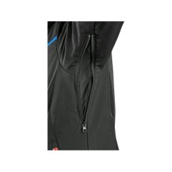 Kurtka CXS NORFOLK softshell, czarna + HV niebiesko-czerwone