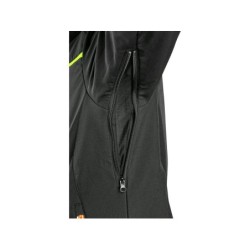 Kurtka CXS NORFOLK softshell, czarny + HV żółto-pomarańczowe