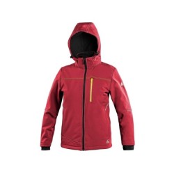 Kurtka CXS STRETCH softshell, dziecięca, czerwona