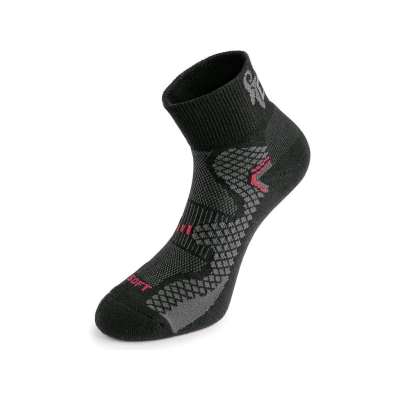 Skarpety CXS SOFT, czarno-czerwone