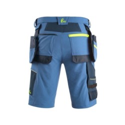 Spodenki CXS NAOS, niebieskie + HV żółte