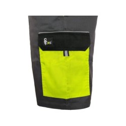 Spodenki CXS PHOENIX ZEFYROS, szaro-żółte