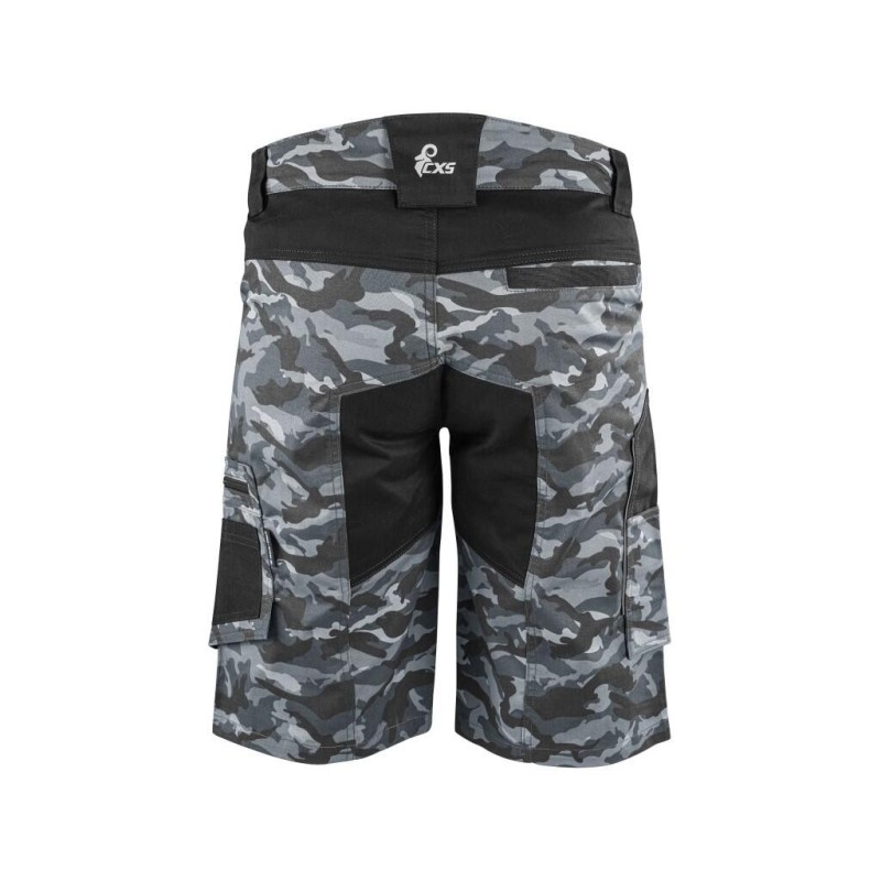 Spodenki CXS SOLIS FLEX, camo-czarne