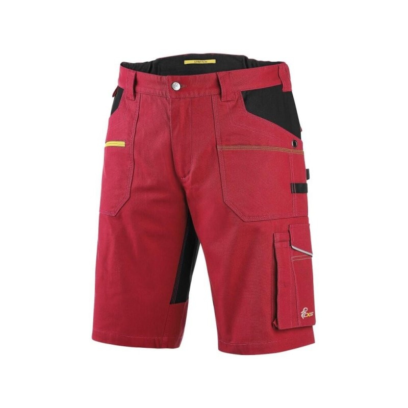 Spodenki CXS STRETCH, czerwono-czarne