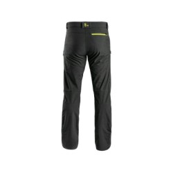 Spodnie CXS AKRON softshell, czarne + HV żółte/pomarańczowe