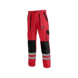 Spodnie CXS LUXY BRIGHT, czerwono-czarne