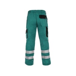 Spodnie CXS LUXY BRIGHT, zielono-czarne