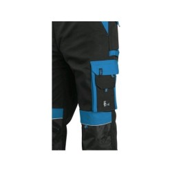 Spodnie CXS SIRIUS BRIGHTON, czarno-niebieskie