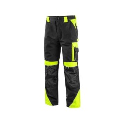 Spodnie CXS SIRIUS BRIGHTON, czarno-żółte