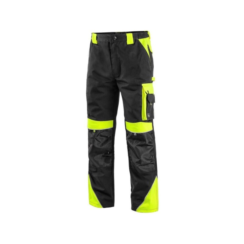 Spodnie CXS SIRIUS BRIGHTON, czarno-żółte