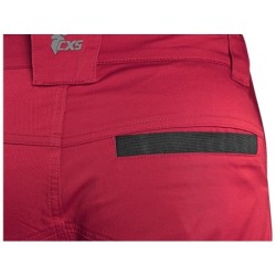 Spodnie CXS SOLIS FLEX, czerwono-czarne