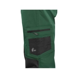 Spodnie CXS SOLIS FLEX, zielono-czarne