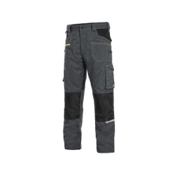 Spodnie CXS STRETCH, grafitowo-czarne