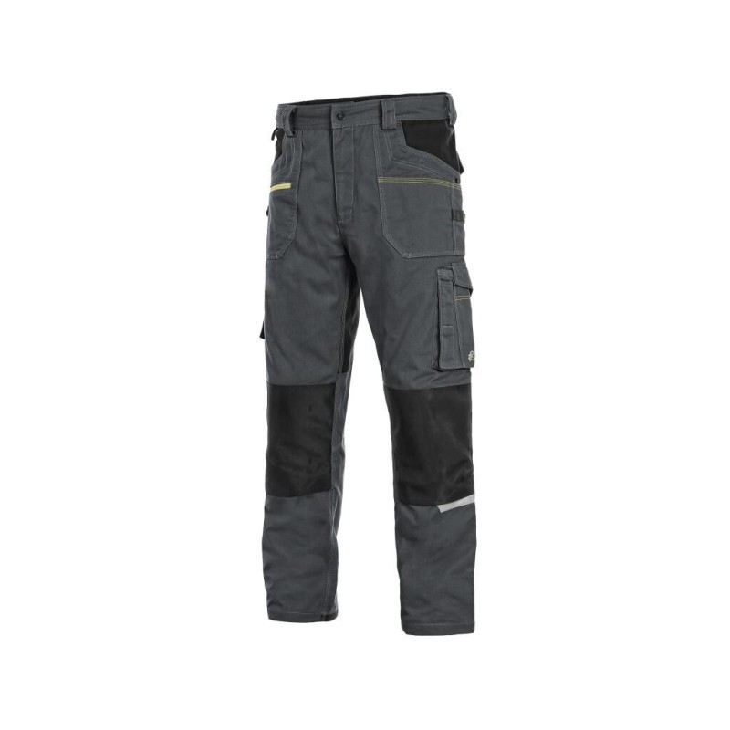 Spodnie CXS STRETCH, grafitowo-czarne