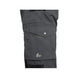 Spodnie CXS STRETCH, grafitowo-czarne