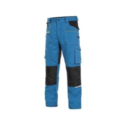Spodnie CXS STRETCH, niebiesko-czarne