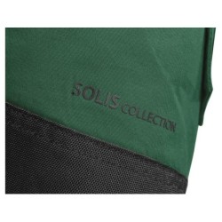 Spodnie ogrodniczki CXS SOLIS FLEX, zielono-czarne