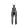 Spodnie ogrodniczki CXS STRETCH, damskie, szaro-czarne