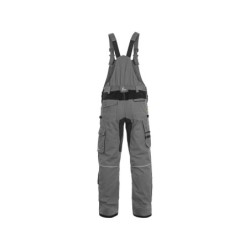Spodnie ogrodniczki CXS STRETCH, szaro-czarne
