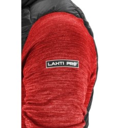 Bluza ocieplana Lahti L4013201, czerwono-czarna