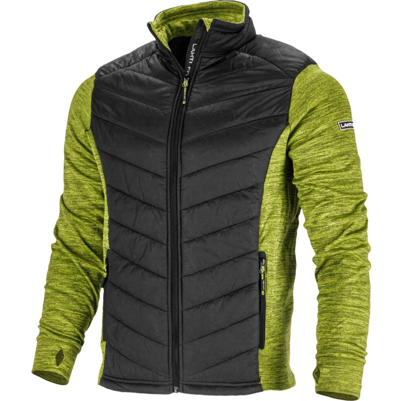 Bluza ocieplana Lahti L4012301, zielono-czarna