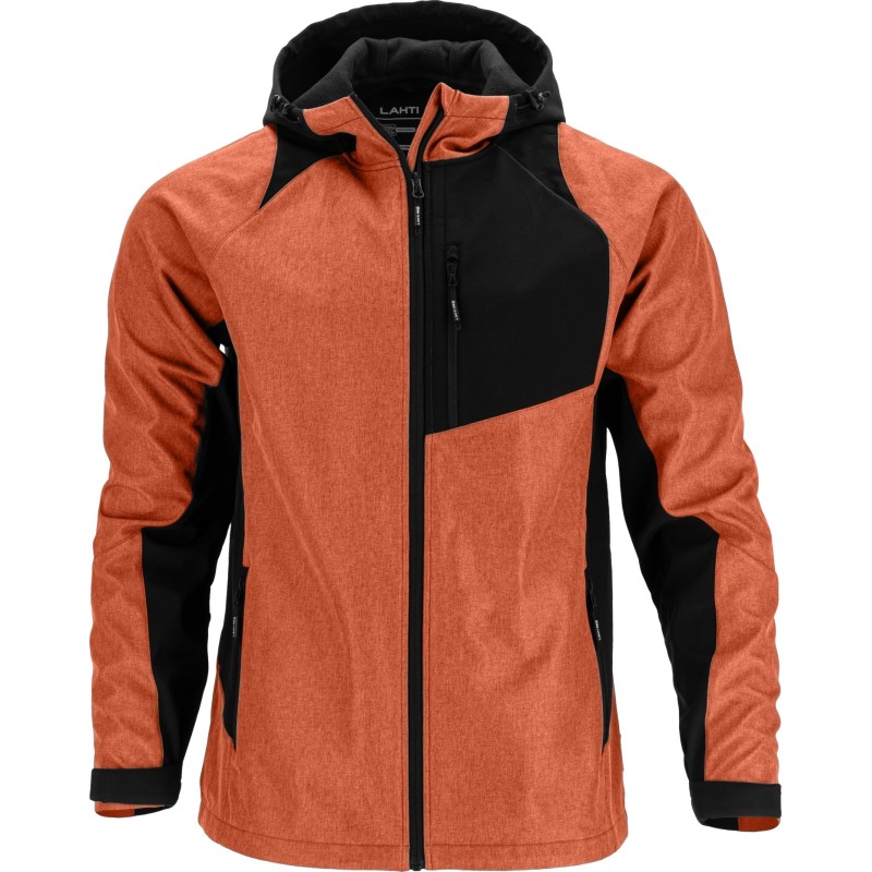 Kurtka softshell Lahti L4094901, pomarańczowo-czarna