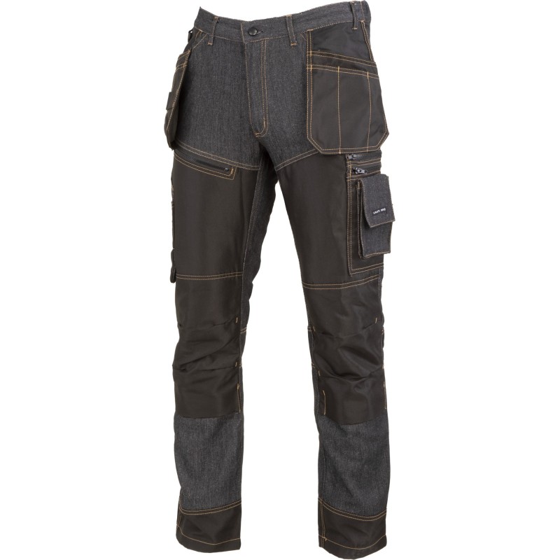 Spodnie jeansowe Lahti L4052801, czarne