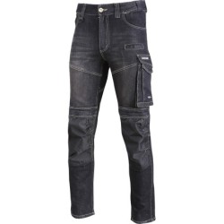 Spodnie jeansowe Lahti L4051701, czarne