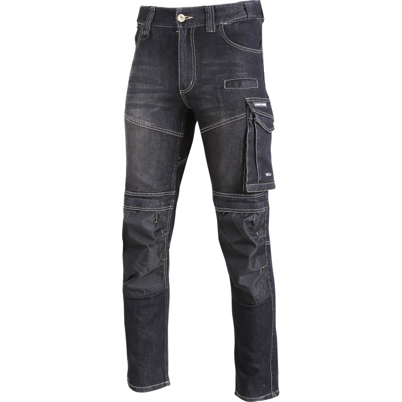 Spodnie jeansowe Lahti L4051701, czarne