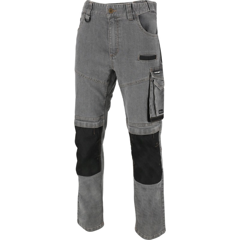 Spodnie jeansowe Lahti L4054201, szare