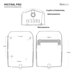 Suszarka do rąk 1500W Mistral Pro czarna D1500PRB