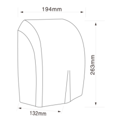 Suszarka do rąk 1500W Mistral Pro czarna D1500PRB