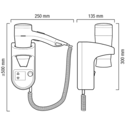 Suszarka do włosów 1600W Premium Smart Socket Valera 55330194