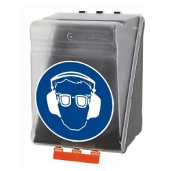 Pojemnik SecuBox Maxi przezroczysty - nauszniki i okulary